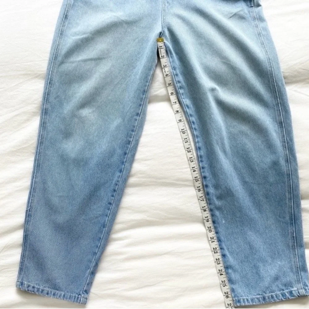 VINTAGE 90s Light Denim Baggy Overalls - Picture 8 of 10